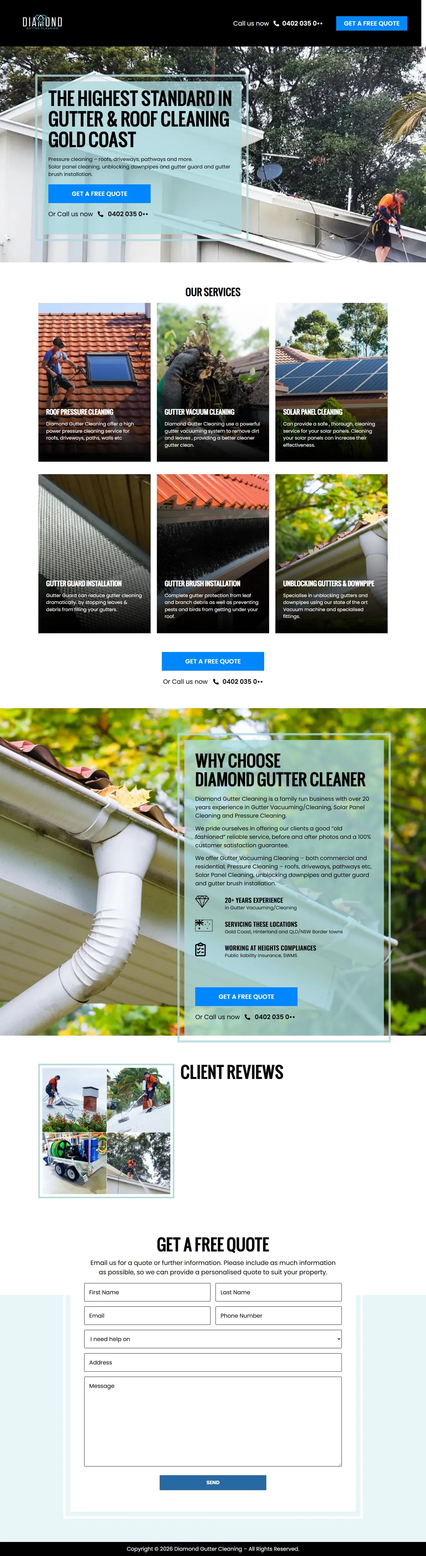 Gutter/roof/solar-panel cleaning, screenshot 1 of 1, open larger