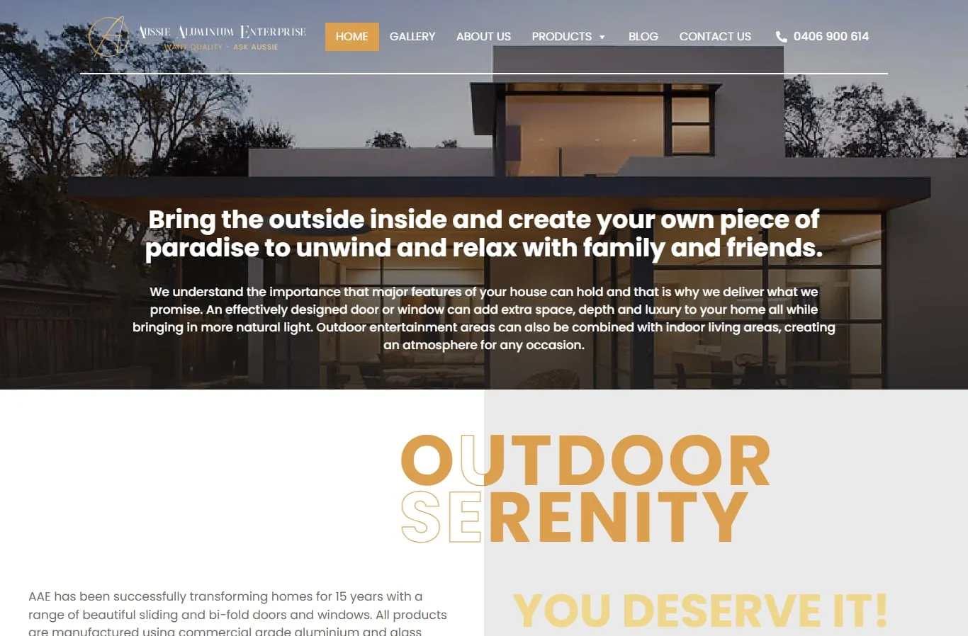 Sliding/bi-fold doors & windows manufacturer, screenshot 1 of 1, open larger