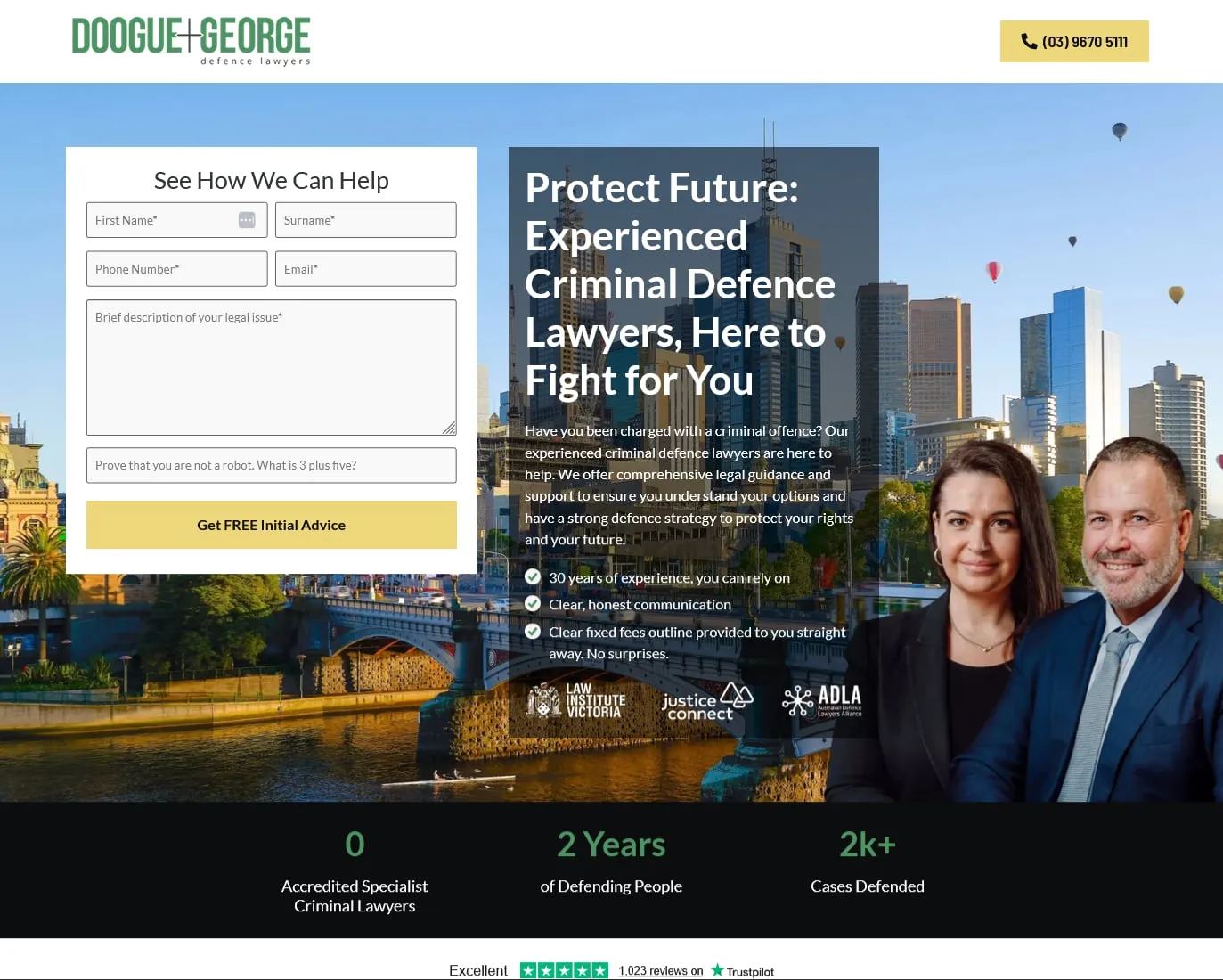 Criminal defence lawyers, screenshot 1 of 1, open larger
