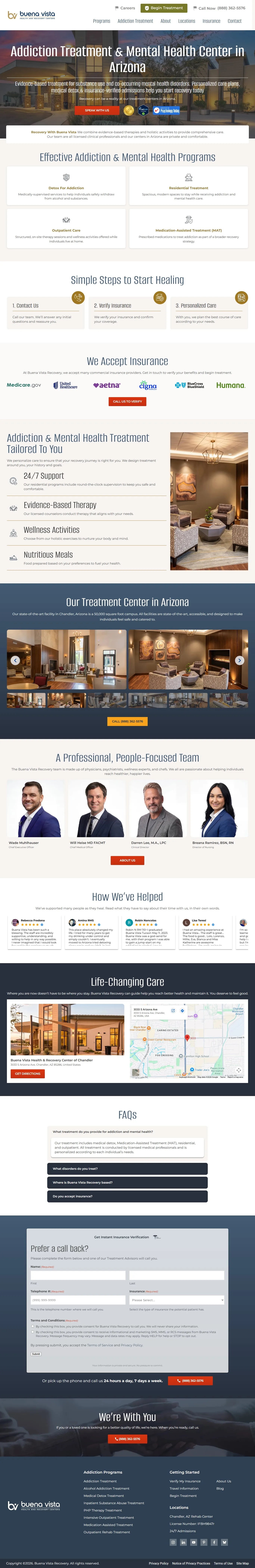 Addiction treatment & mental health center, screenshot 1 of 1, open larger