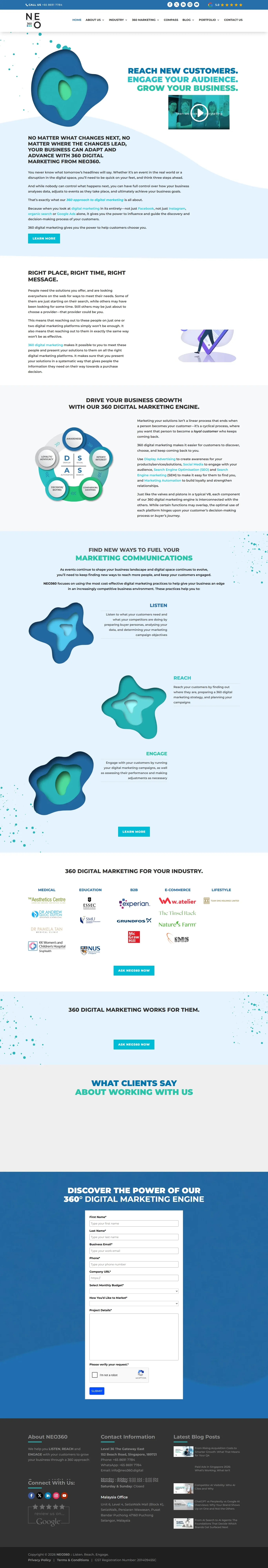 360° digital marketing agency, screenshot 1 of 1, open larger