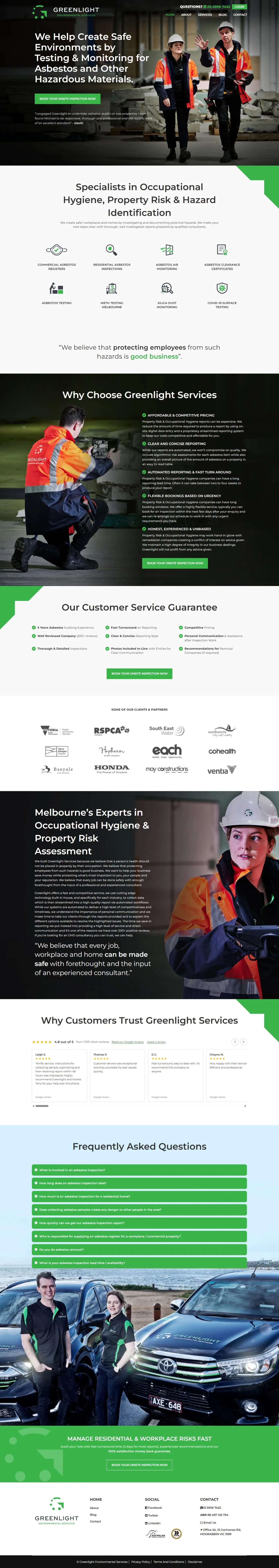 Asbestos testing & occupational hygiene, screenshot 1 of 1, open larger